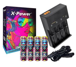 Pack Chargeur X4 Accus 18650 - X Power