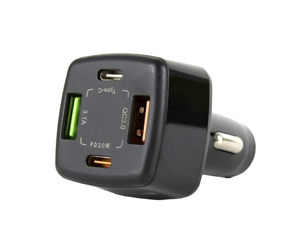 Chargeur Allume Cigare USB C PD QC 3.0 Rapide Chargeur Voiture USB C  Compatible avec iPhone