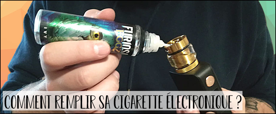 Comment remplir une cigarette electronique, quand recharger le liquide